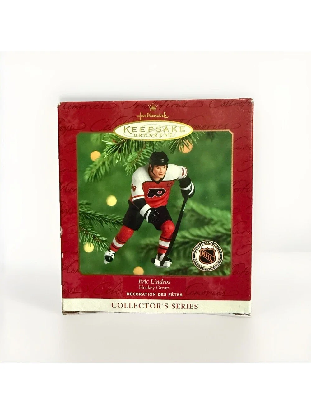 2000 Hallmark Eric Lindros Philadelphia Flyers Christmas Ornament